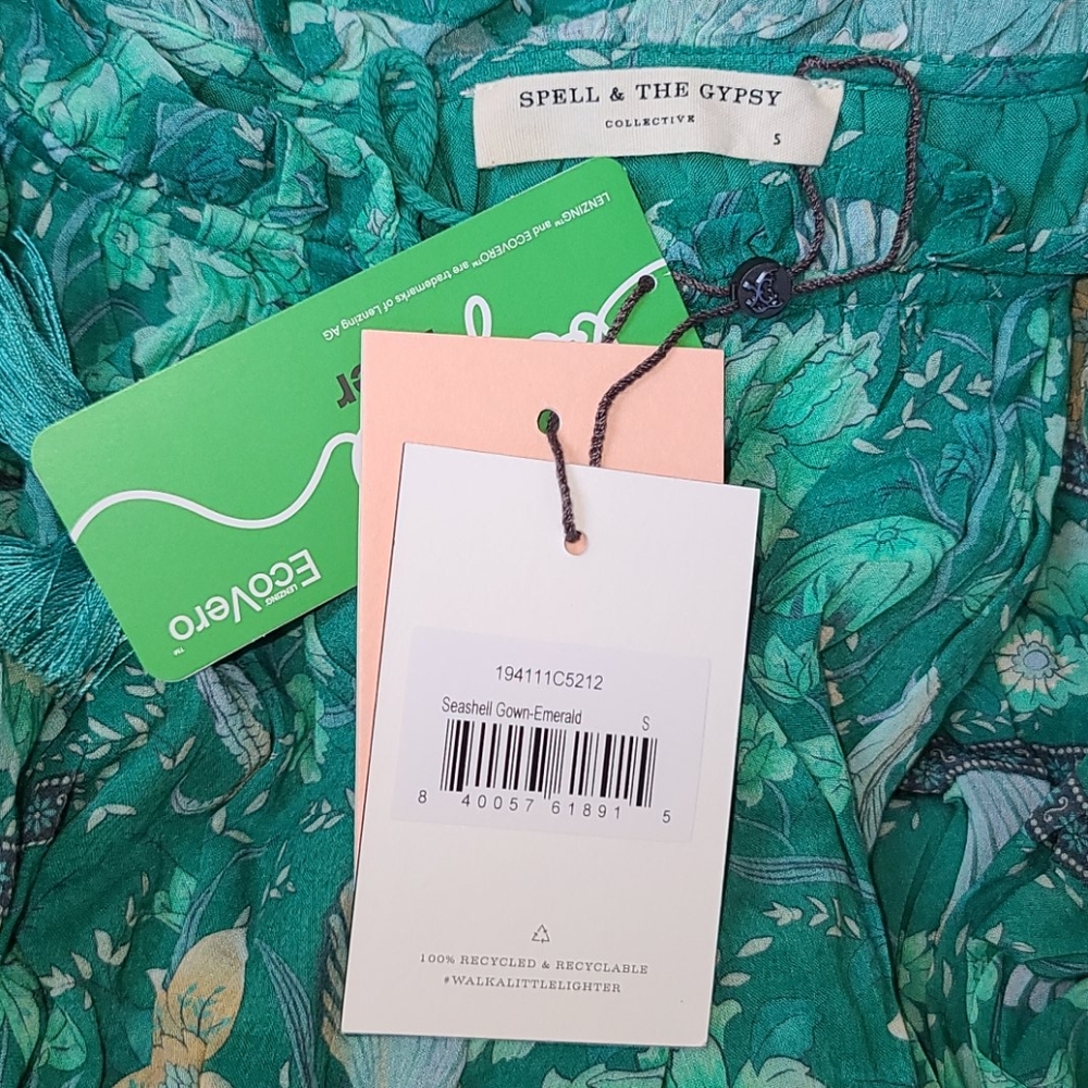 New spell designs revolve seashell green gown S - Picture 4 of 14